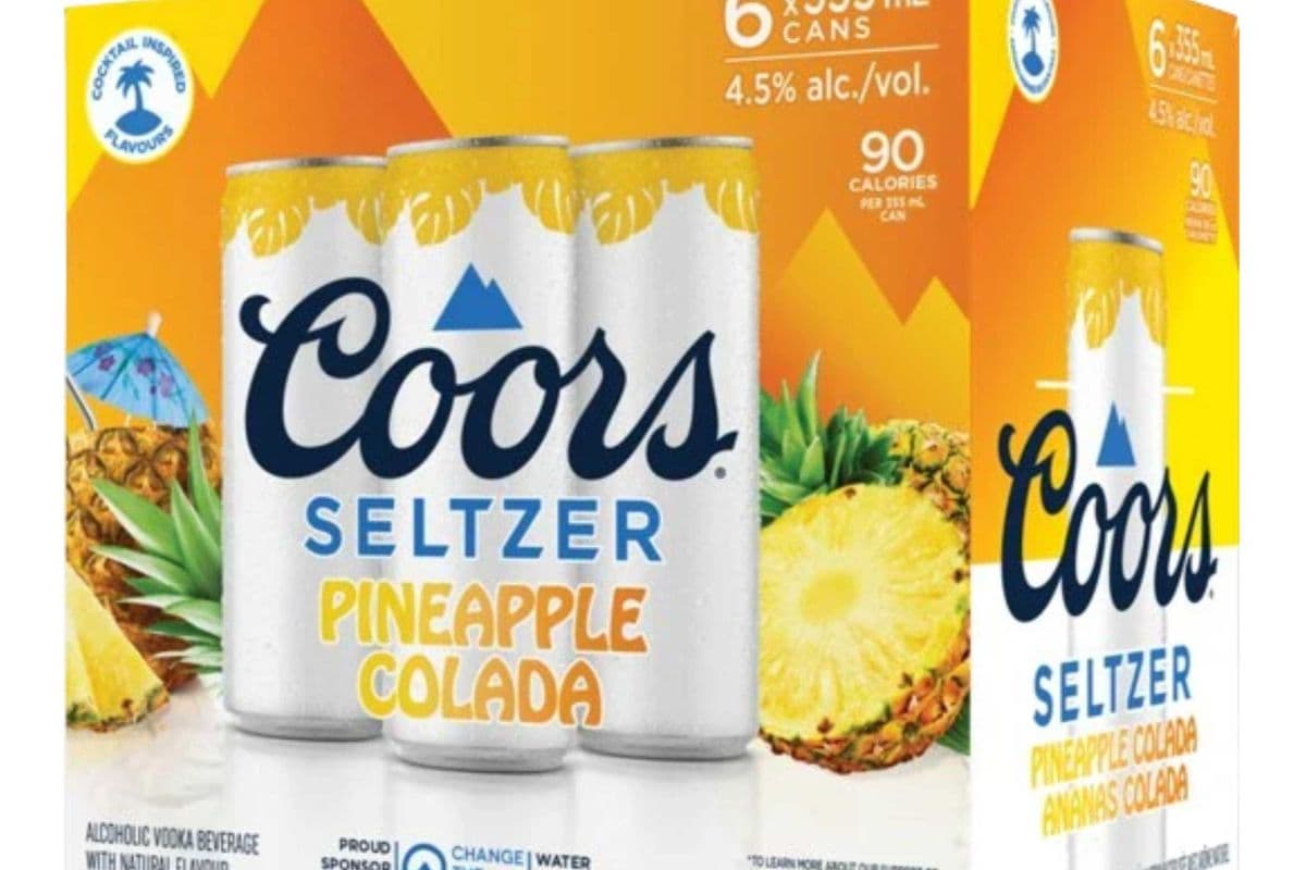 COORS SELTZER PINEAPPLE COLADA 6*355ML (1 x 355ML)