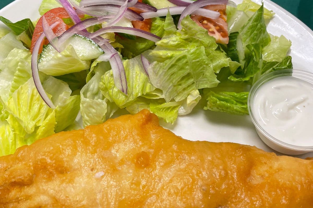 Haddock with Garden Salad