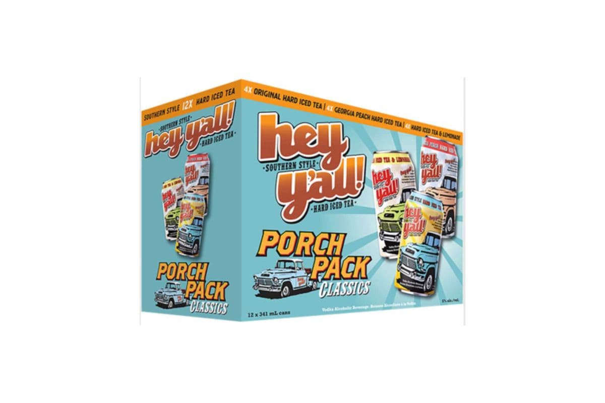 ★ Hey y'All Porch Variety Pack (12 Cans) | SAVINGS EVERYDAY — THE REAL TEA MASTERPIECE | (12 x 355ml)