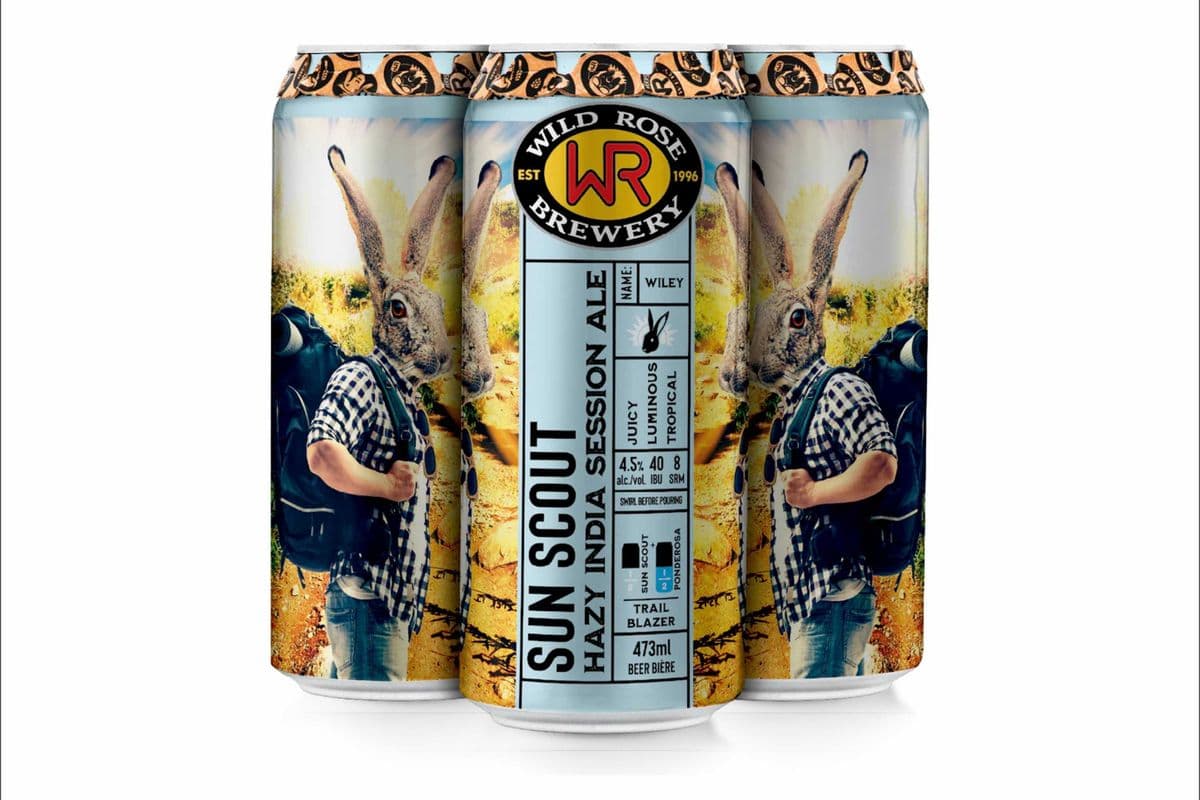 Wild Rose Sun Scout Hazy India Session Ale (4-Pack) (4 x 473ml)