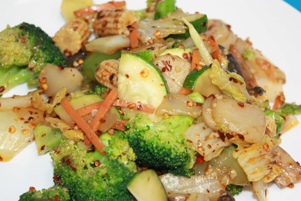 Mixed Vegetable with Szechuan Sauce