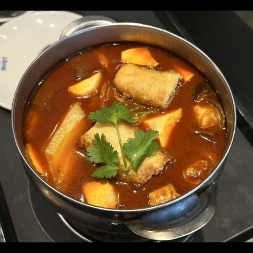 (Combo) Spicy Stinky Tofu Hot Pot (Spicy) /  (套餐) 麻辣大腸臭豆腐鍋(辣) 