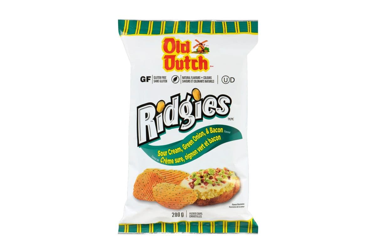 Old Dutch Ridgies Sour Cream & Bacon (200g) 77332