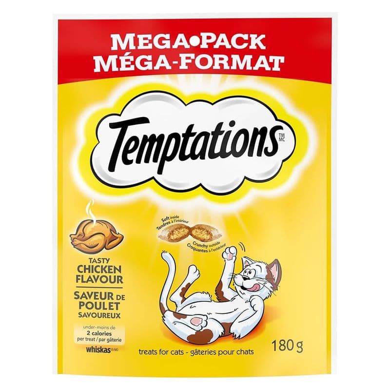 Temptations Gateries Pour Chats 180g/ Temptations Treats for Cats 180g