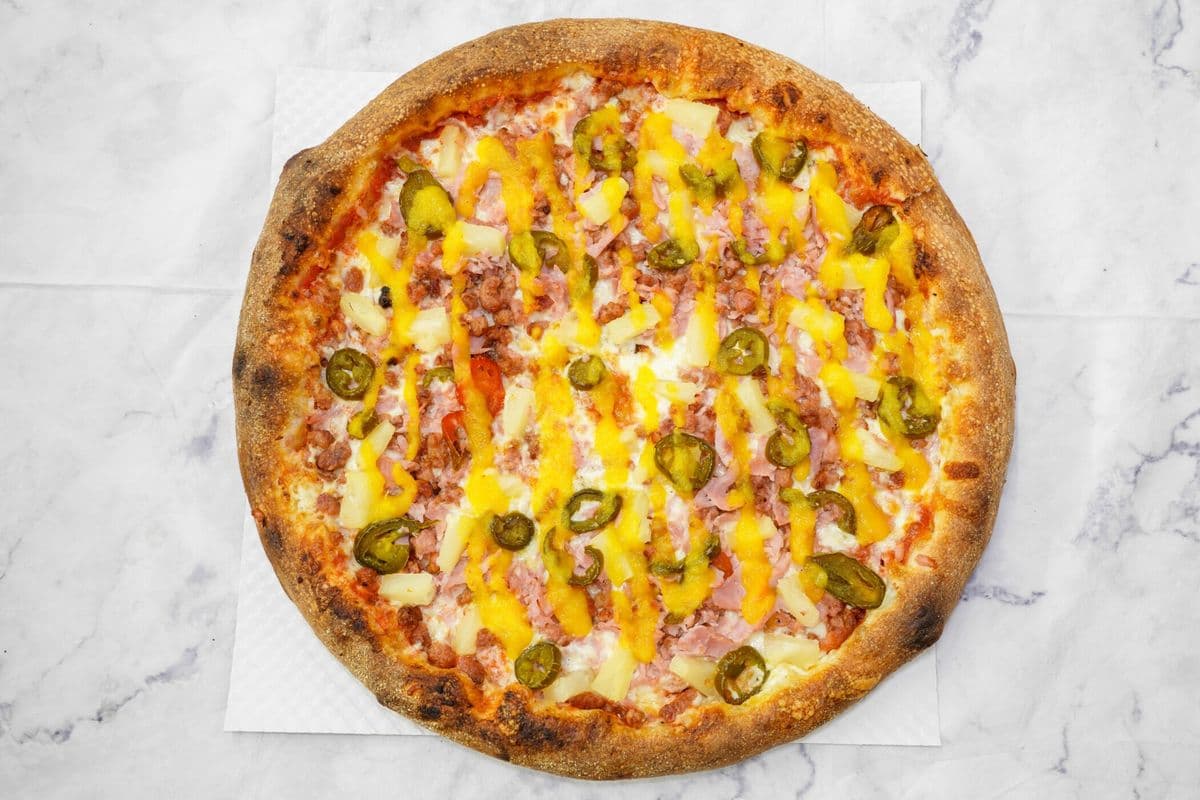 New York Angry Donair pizza (award winning) (14")