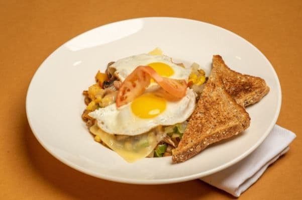 Smoked Wild B.C. Salmon Hash-N-Eggs
