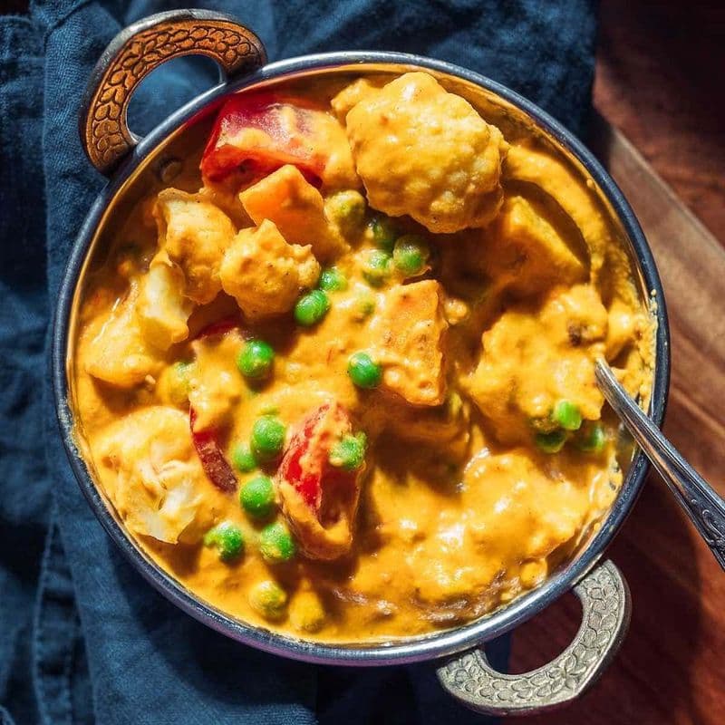 Mix Veg Korma (Nuts + Almonds) / Mix Veg Korma (Noix + Amandes)