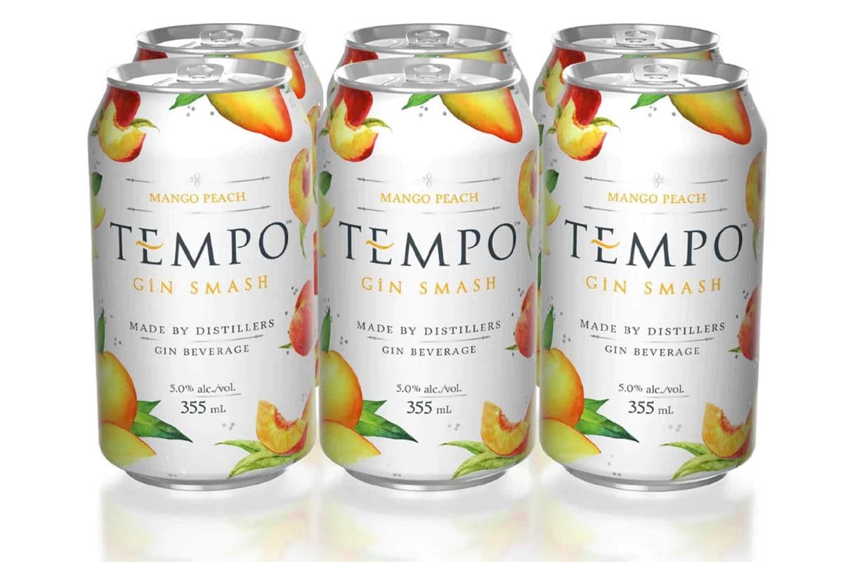 TEMPO GIN SMASH MANGO PEACH (6 PACK) (6 x 355ML CAN)