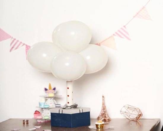 11" Latex Balloon - White Quantity 4