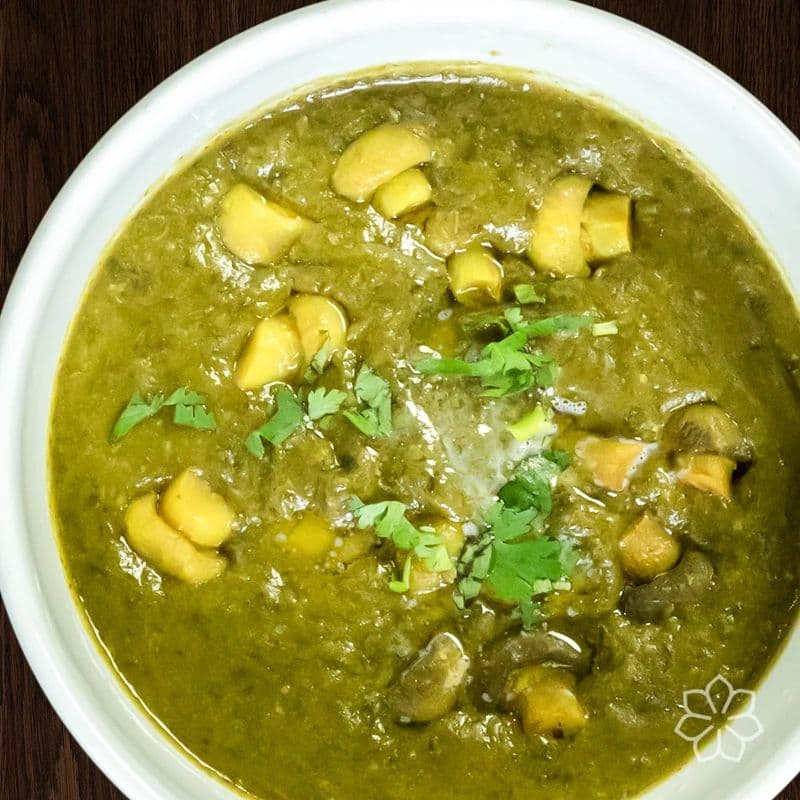 Mushroom Palak