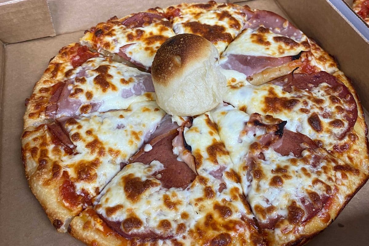 14. 12" Pepperoni and Ham Pizza