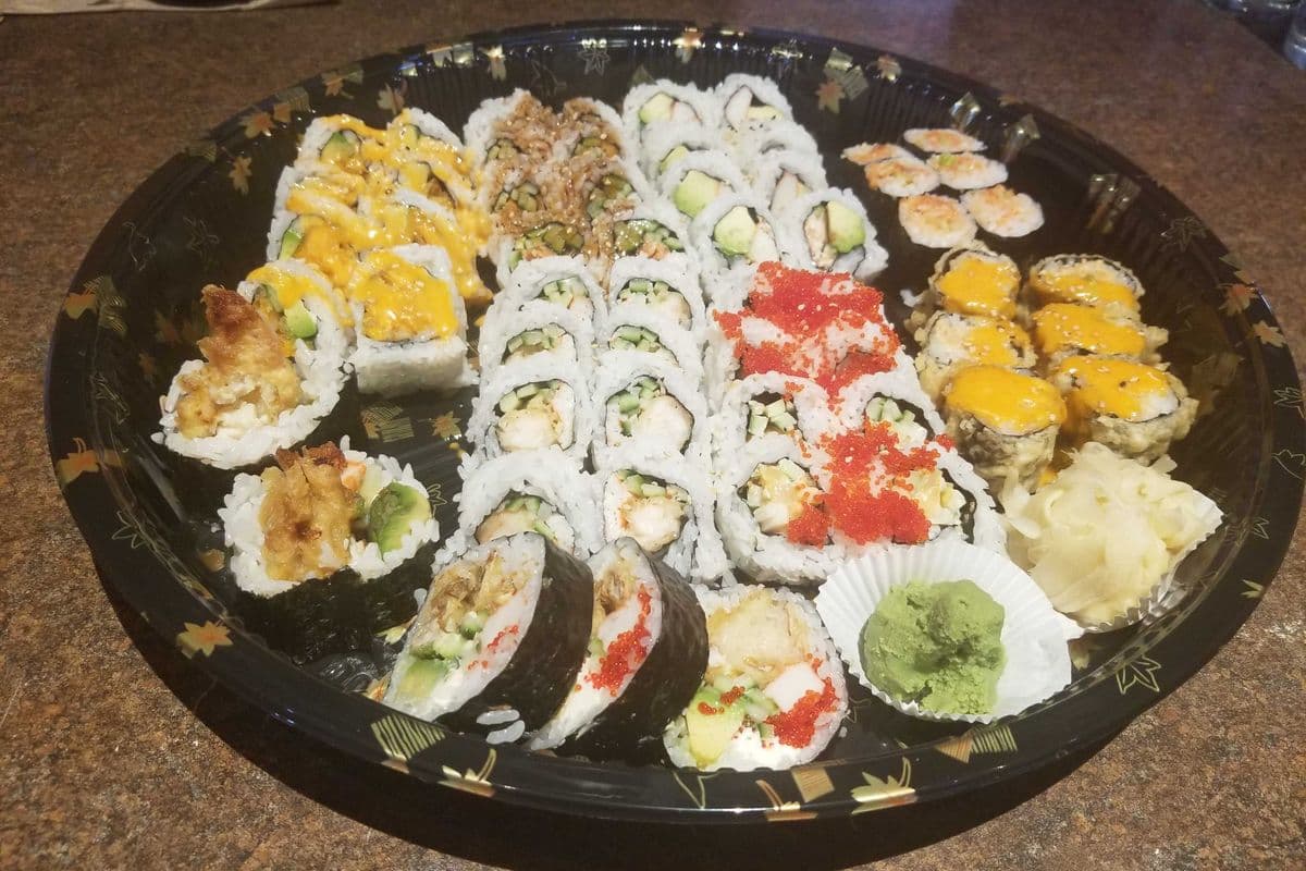 B. Party tray ( 57 pieces rolls)