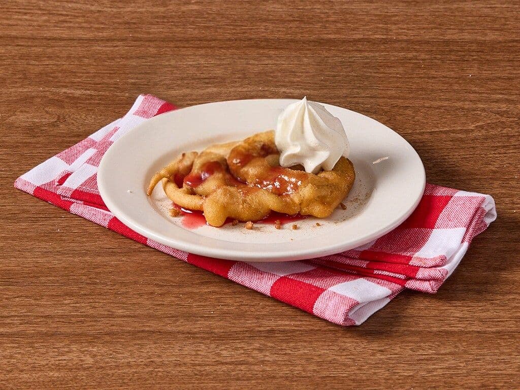 Strawberry Funnel Cake