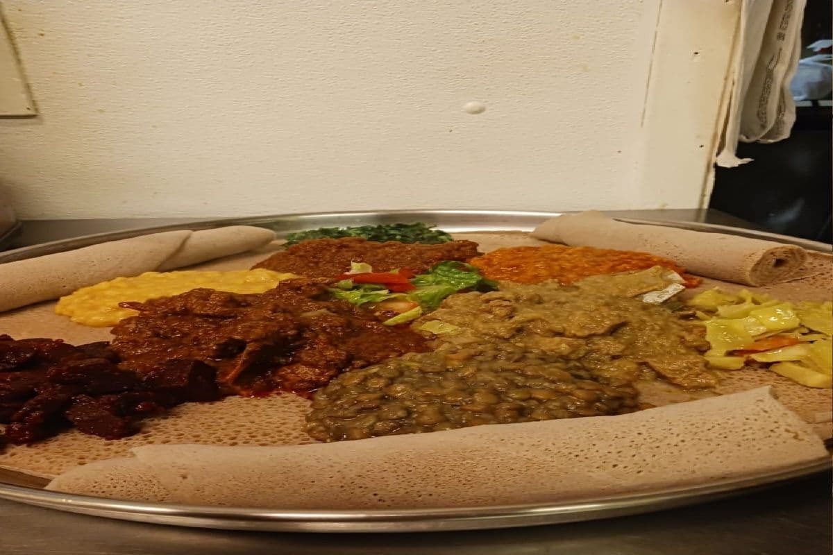 Lamb Wat,Lamb Alicha with Veg Combo