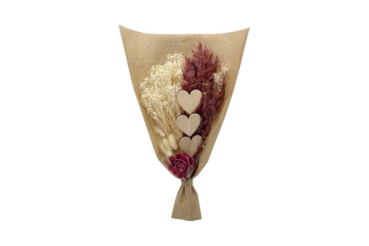 White Love Dried Flower Bouquet - Small