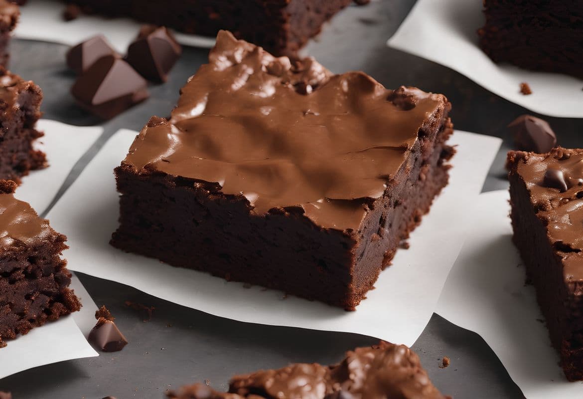 Double Chocolate Fudge Brownie (V)