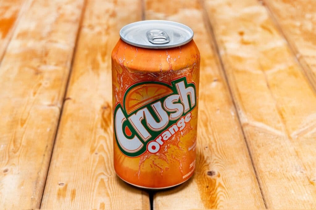 Orange Crush Canned Pop