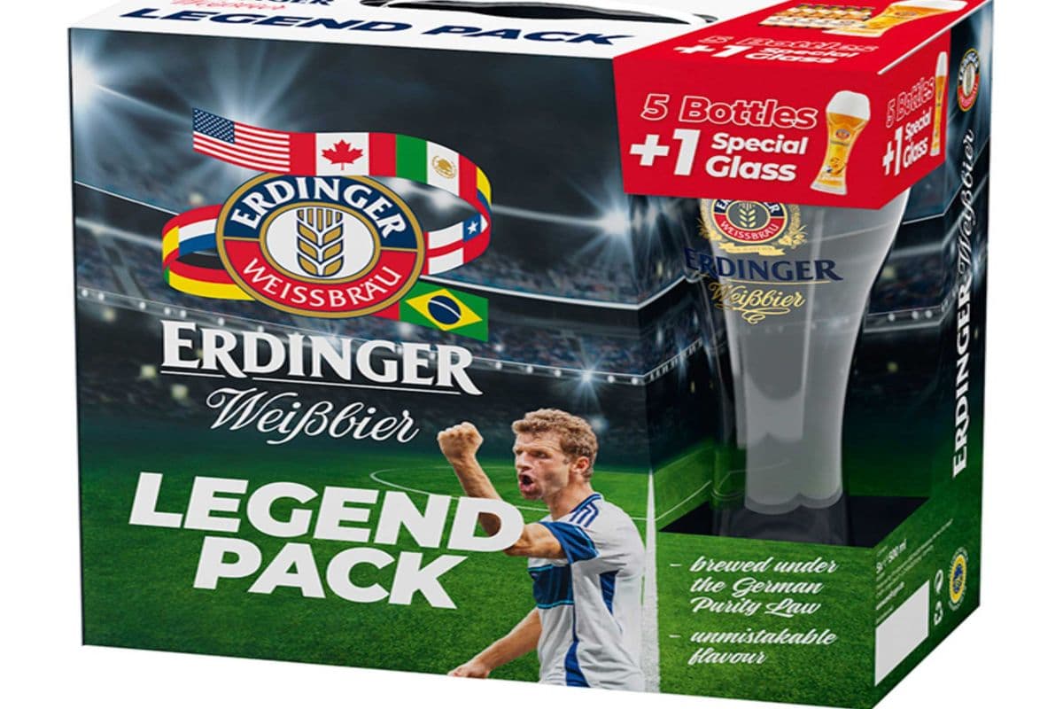 ERDINGER LEGEND PACK-5BTL+GLS (5 x 5*500ML )