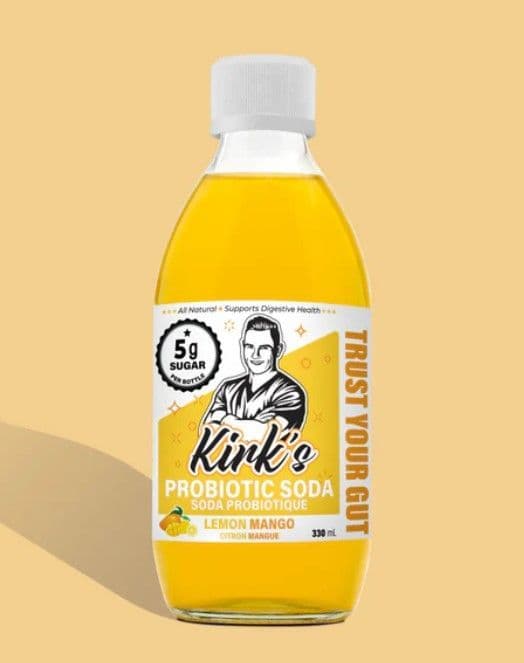 Kirks Lemon Mango Sparkling Water Kefir