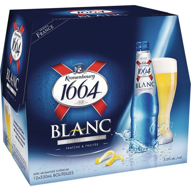 1664 Kronenbourg Blanc 12 bottle (12 x 330 ml Bottle)