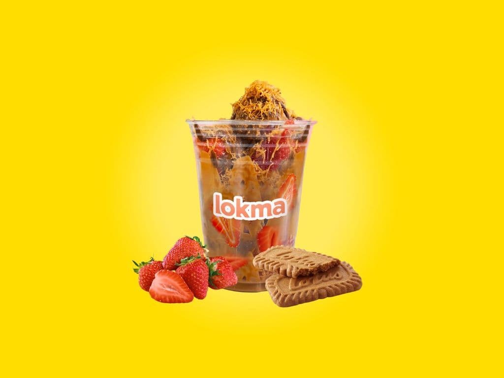 Strawberry Biscoff Cup