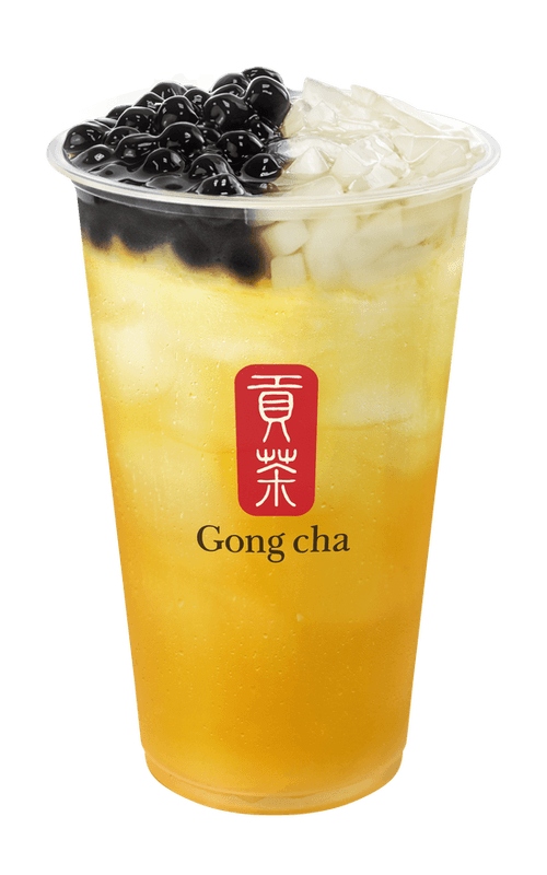 Peach Green Tea with QQ Jelly