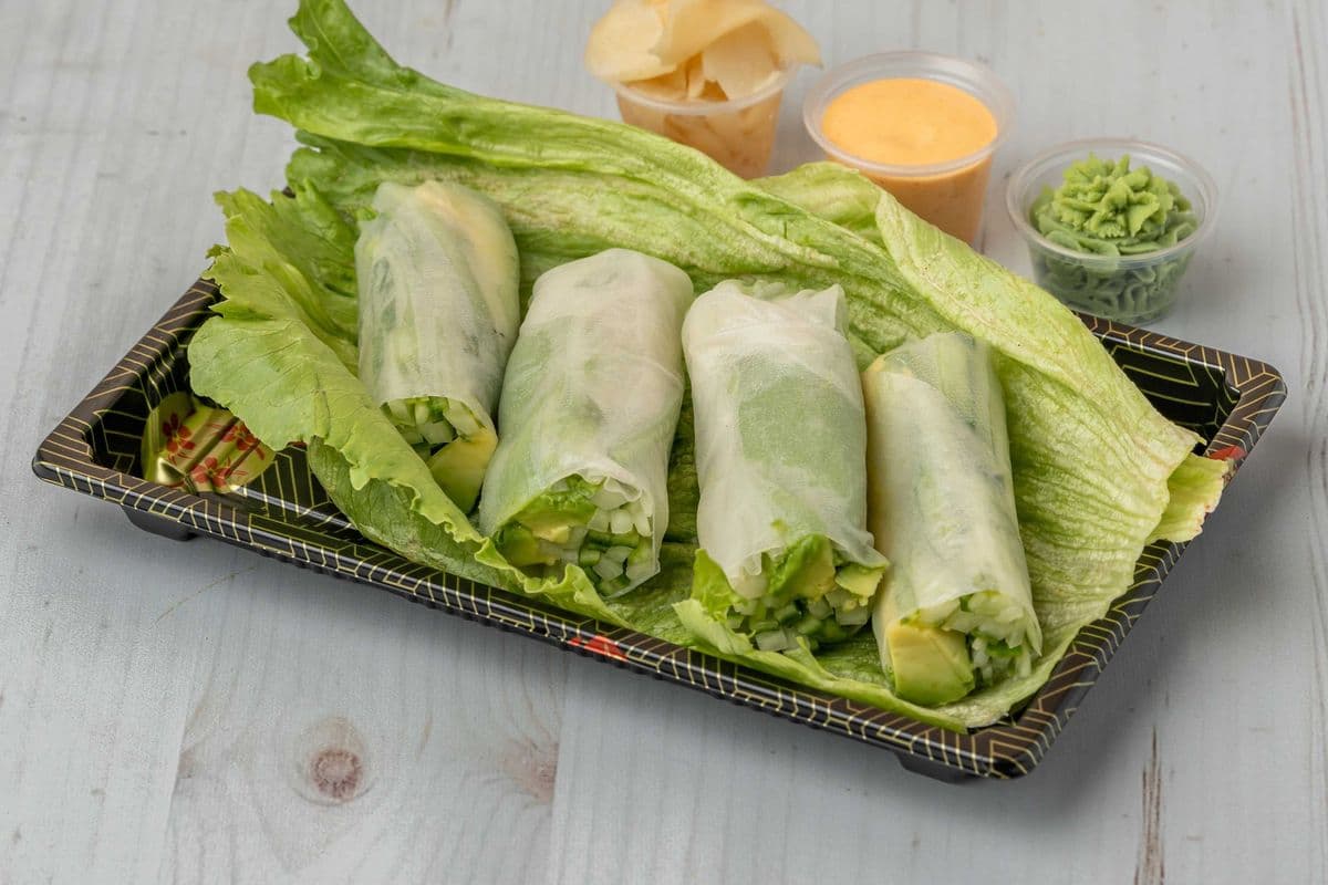 A6. Vegetable Rice Paper Rolls (4 pcs)