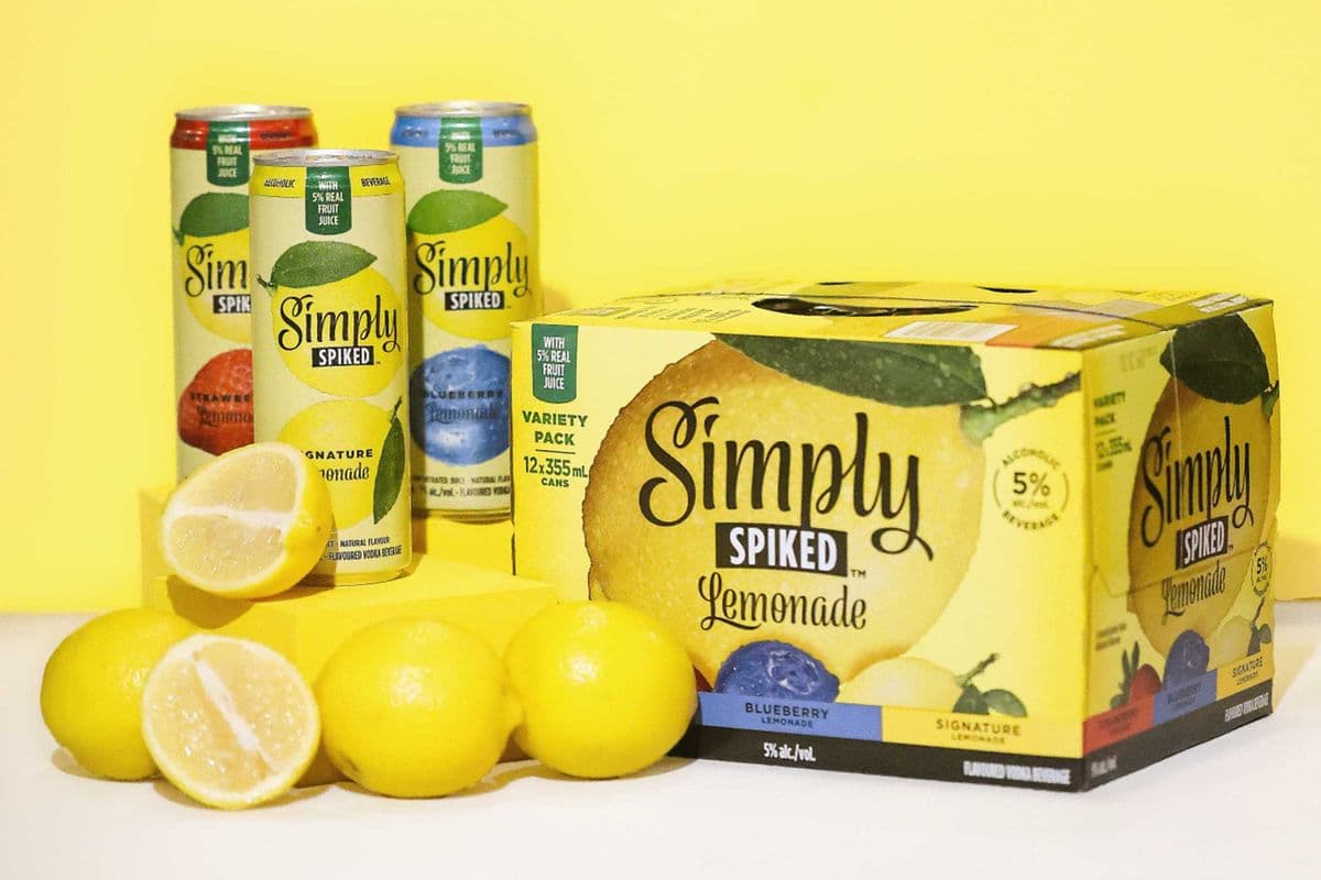 Simply Spiked Signature Lemonade Variety Pack (12x355ml Cans) (12 x 355 ml)