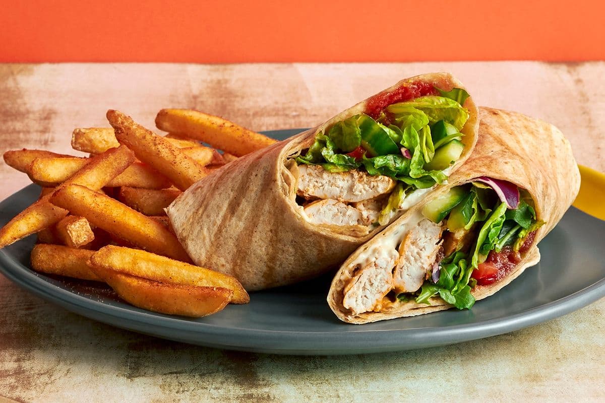 Chicken Wrap with One Regular Side