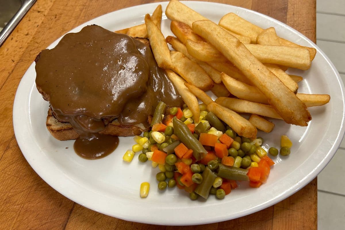 Hot Hamburger Sandwich