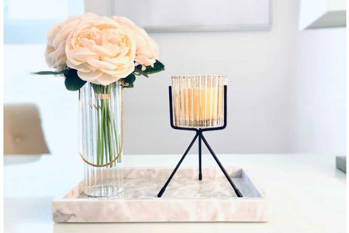 Candle in Glass with Stand