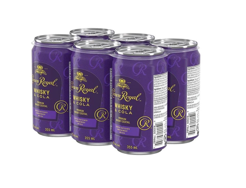 Crown Royal Whisky and Cola (6 Cans) (6 x 355ml cans)