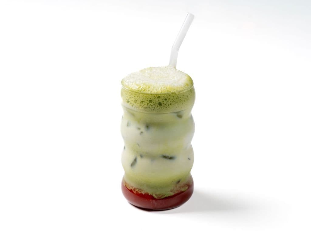 NOUVEAU ! Matcha glacé à la fraise  16oz /  Iced Strawberry Matcha 16oz