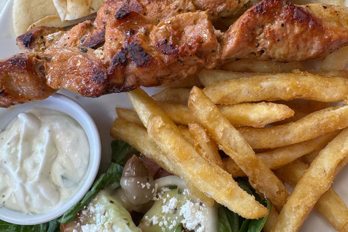 Pork suvlaki