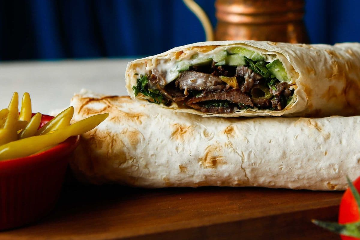 Beef Saj Wrap