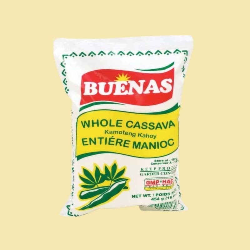Whole Peeled Cassava (Kamoteng Kahoy), 16oz - Buenas