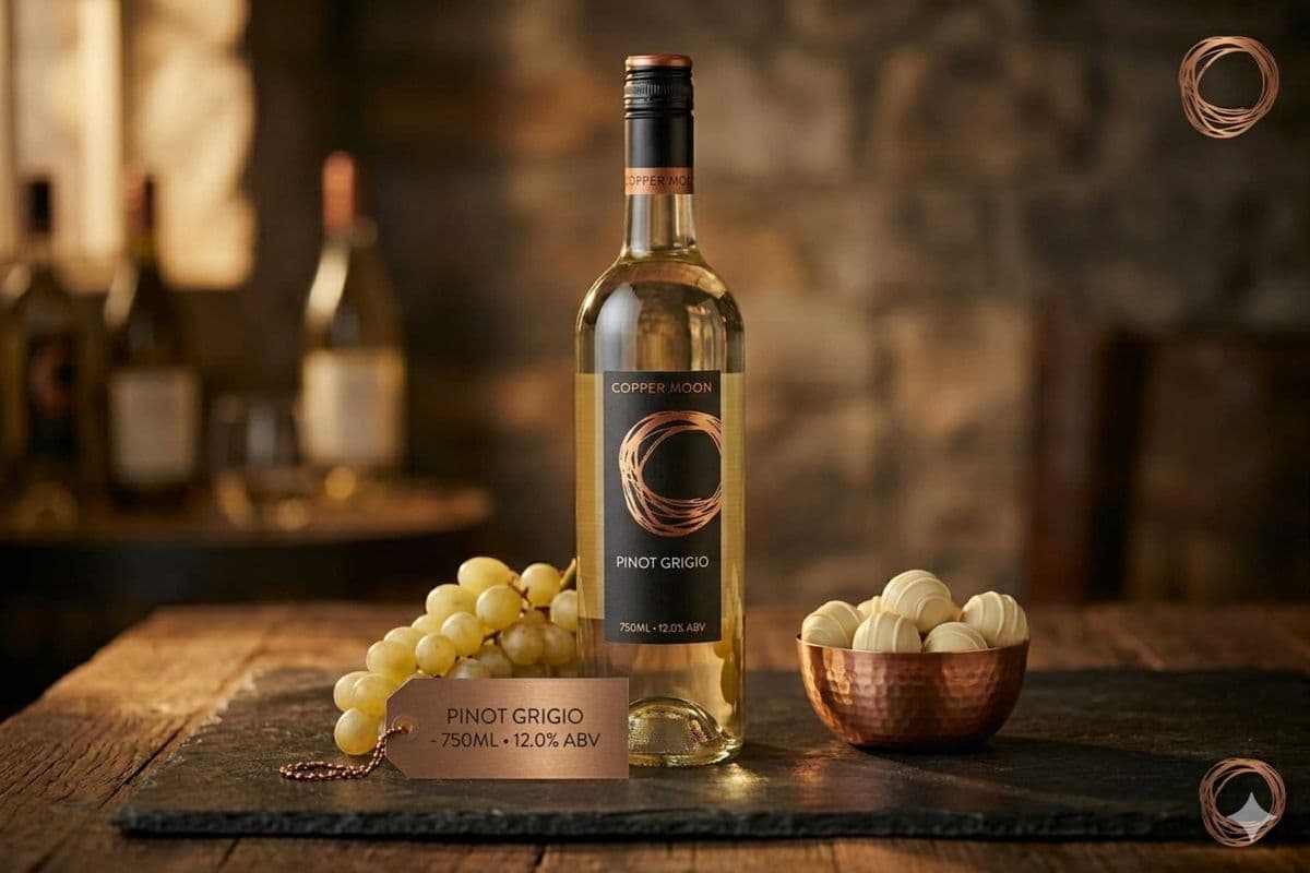 COPPER MOON PINOT GRIGIO (750ML) 12.0% ABV (1 x 750 mL)