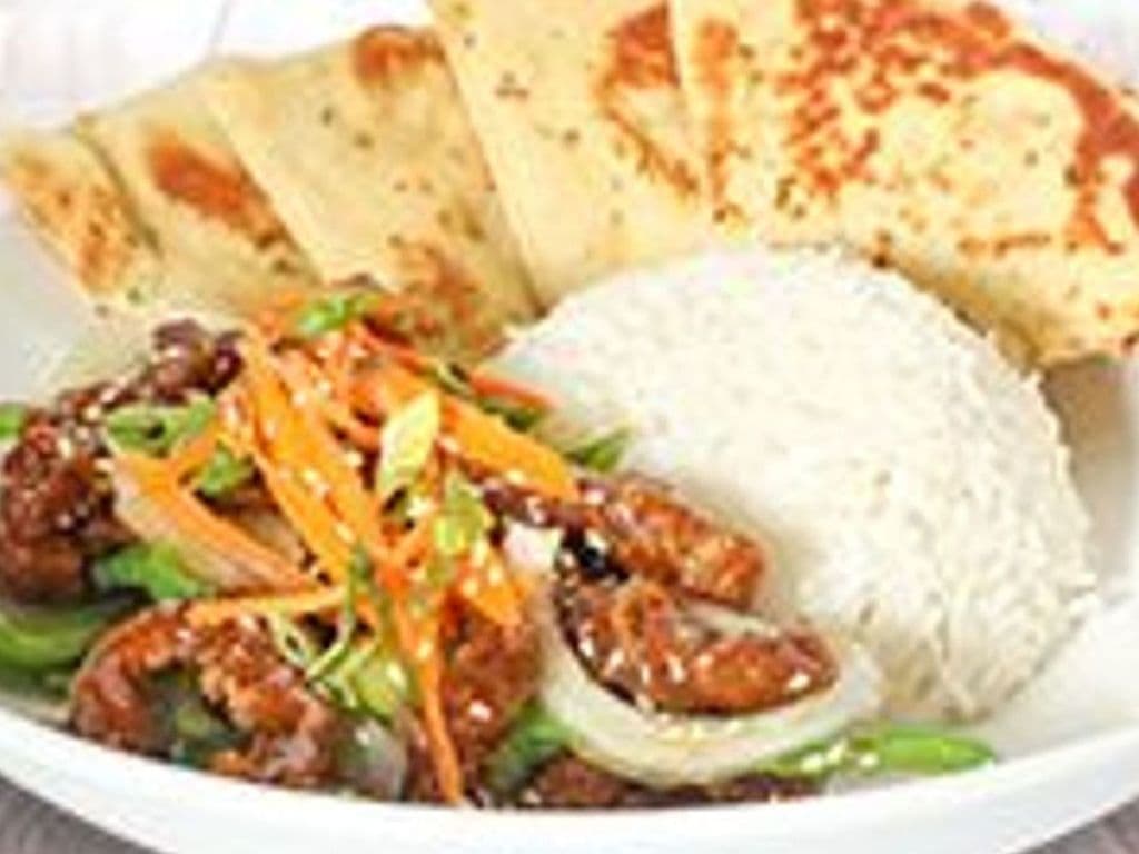 Ginger Beef Rice Bowl