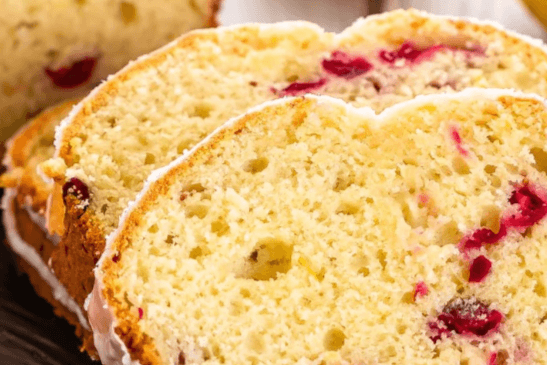 Homemade Loaf Lemon Cranberry