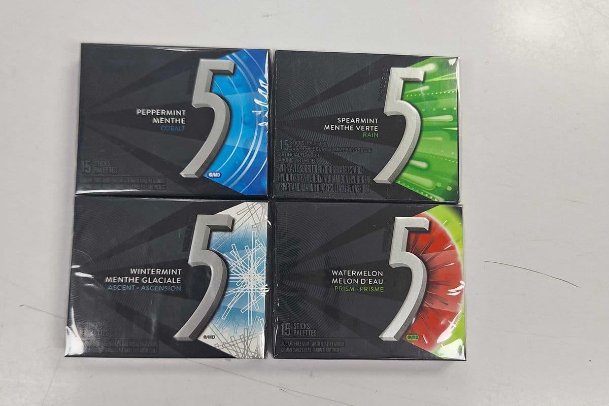 Wrigley's 5 (15 Sticks) Gum PKT - $ 3.25