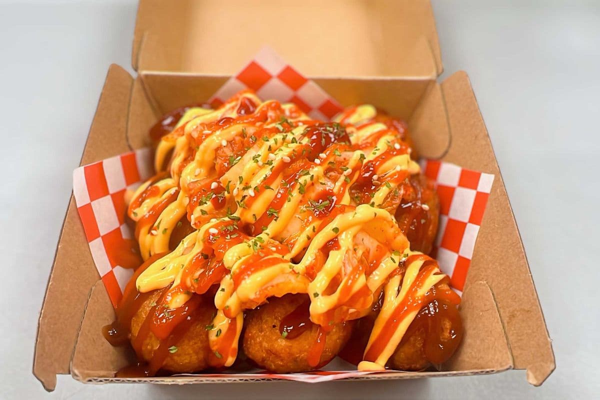 Extra Hot! Kimchi Takoyaki