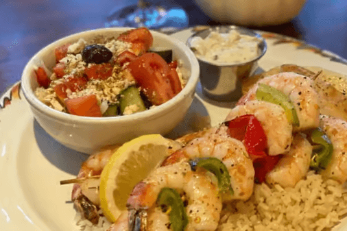 Prawn Souvlaki