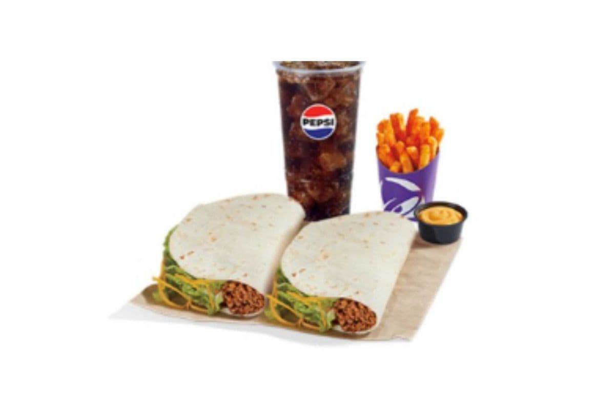 2 Beef Soft Tacos Combo