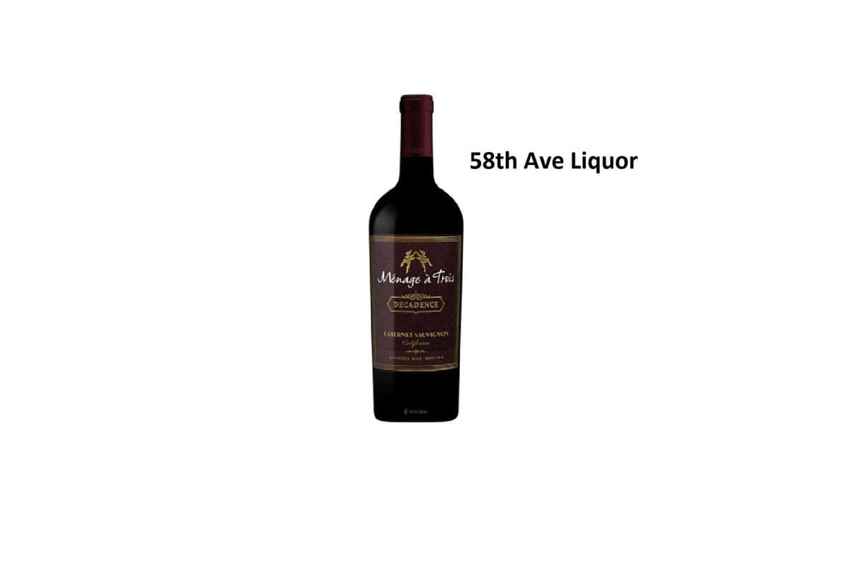 MENAGE A TROIS DECADENCE CAB SAUVIGNON 750ML (1 x 750ML)