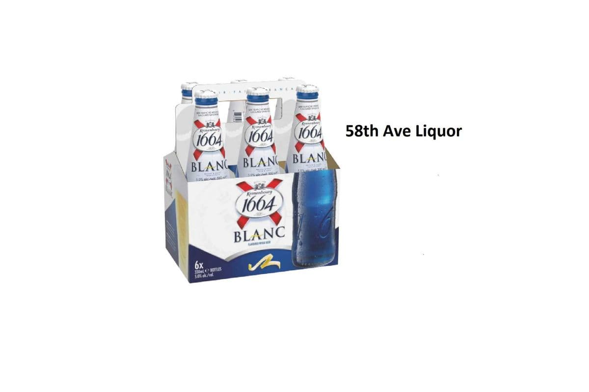 KRONENBOURG 1664 BLANC 6 BOTTLES (1 x 6x330ML)