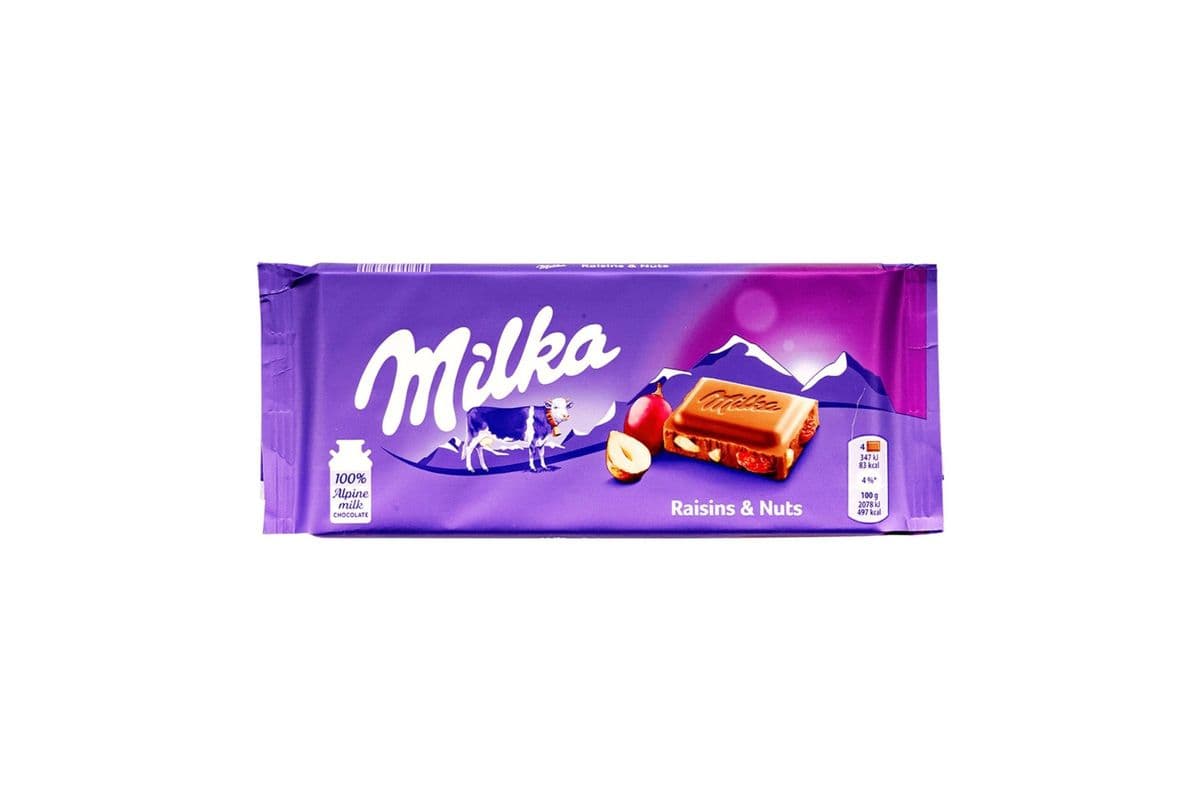 Milka Alpine Milk Chocolate Bar (100 g)