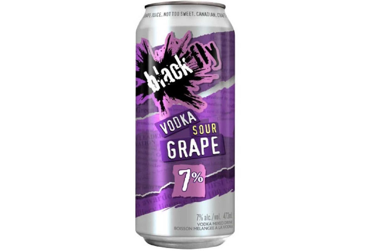 Black Fly Vodka Sour Grape (1 x 473 ml Cans)