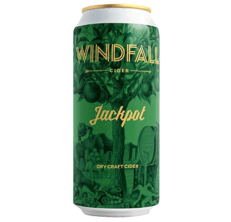 Windfall Cider Jackpot Dry, 473 ml