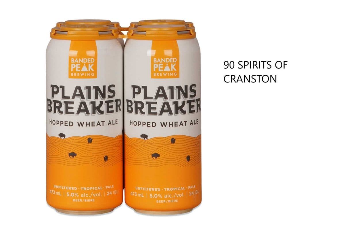 BANDED PEAK PLAINSBREAKER HOPPED WHEAT ALE 4 CANS (1 x 4x473ML)