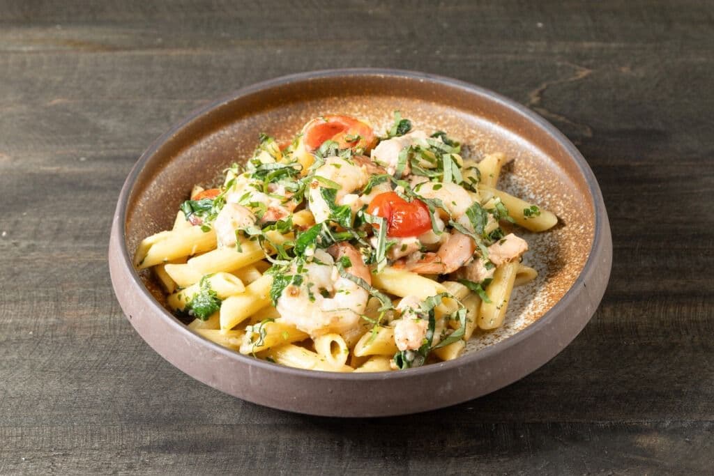 Shrimp and Salmon Pasta